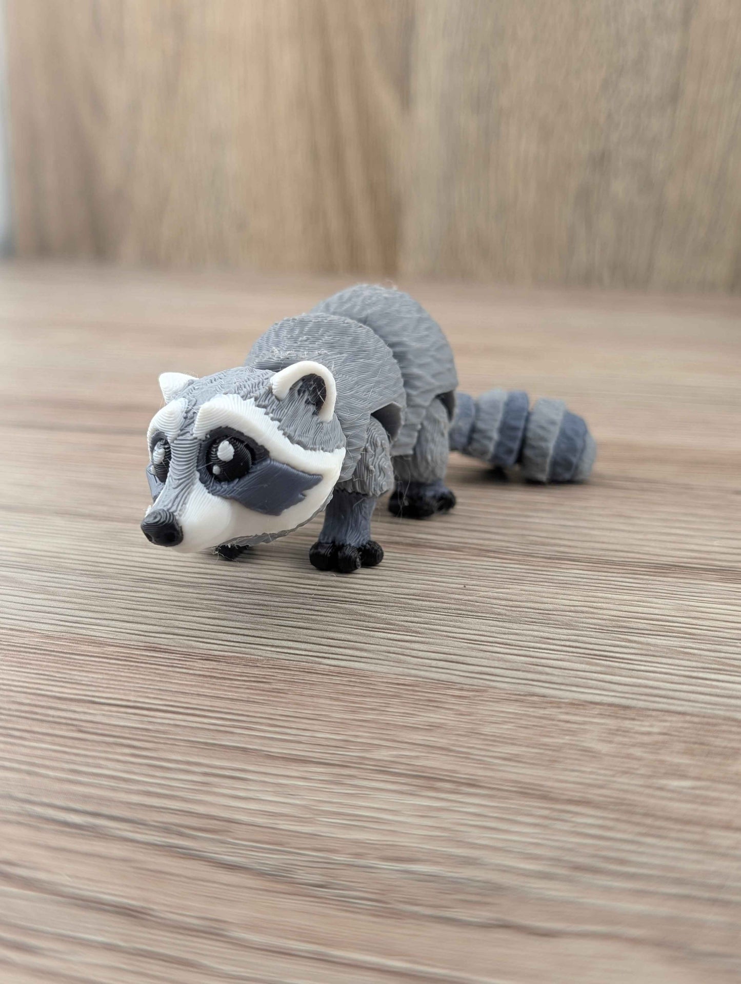 Articulated Raccoon Sensory Desk Toy