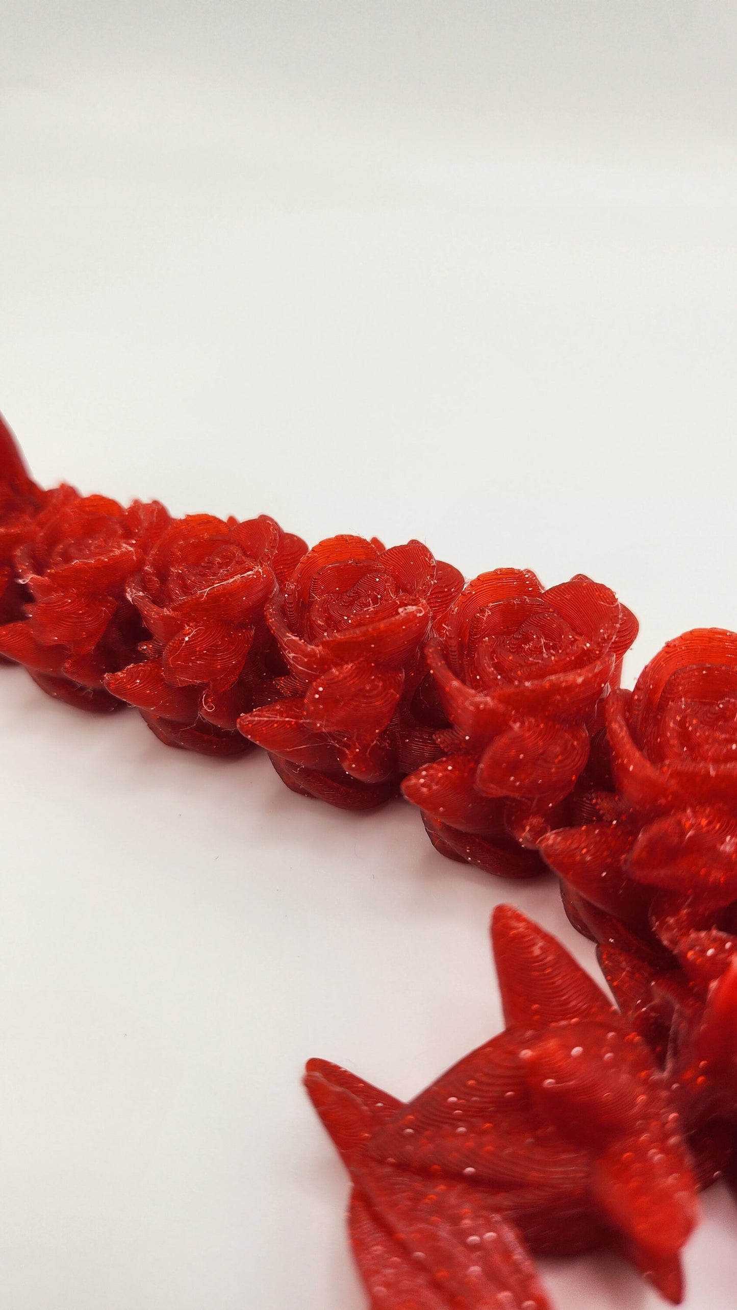 Rose Flexi Dragon | Fantasy Gift | Custom Colour | Unique Dragon | High-Quality PLA