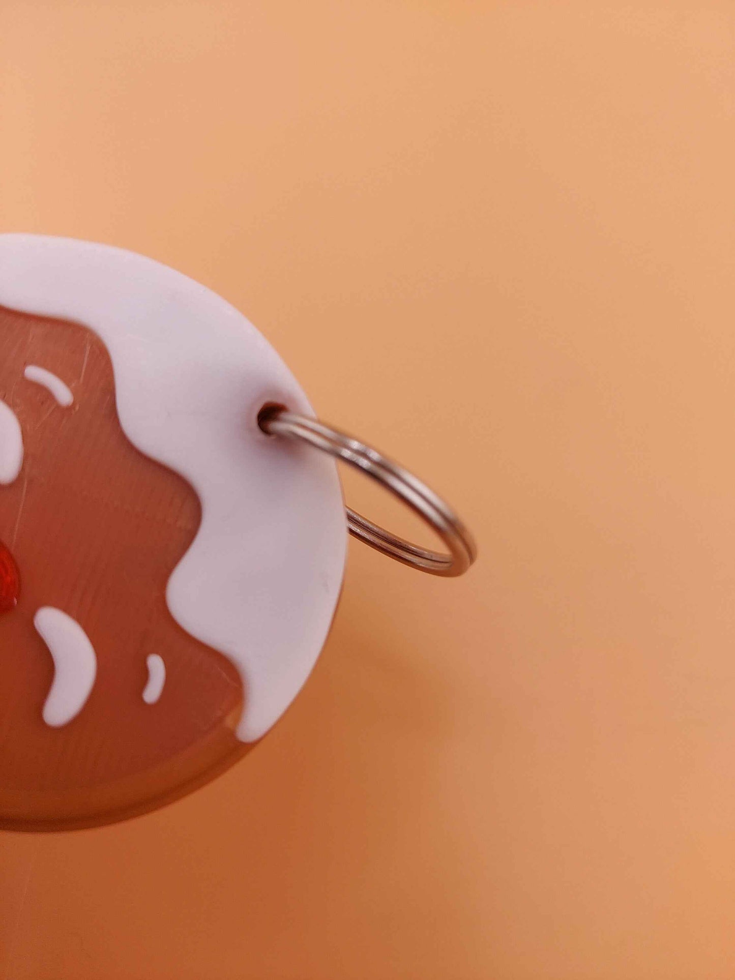 Festive Gingerbread Keychain | Charming 3D Printed Christmas Charm | Cute Holiday Gift with Keyring | Winter Wonderland Style