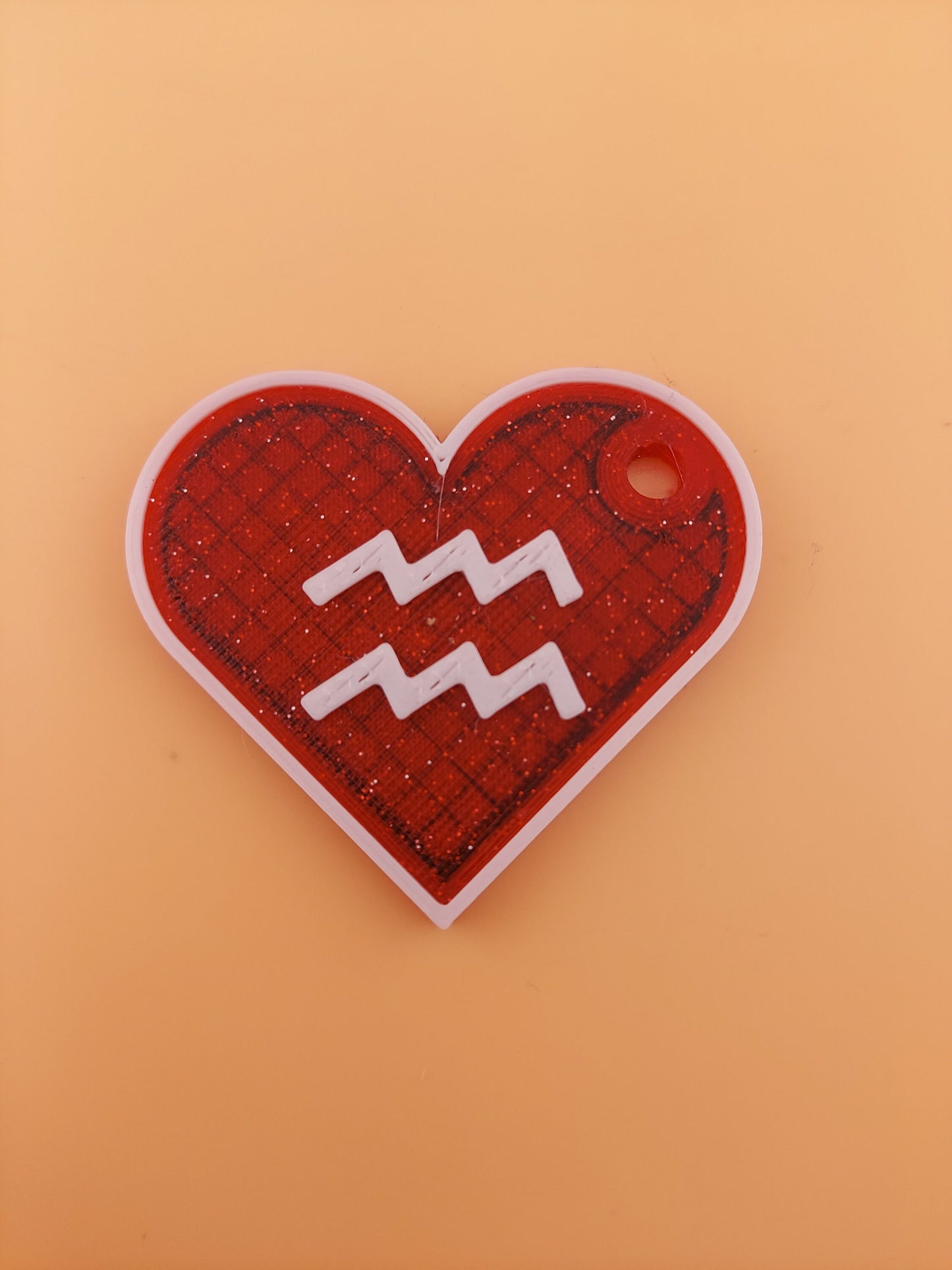 Zodiac Heart Keychain | Heart | Valentine's Day | For her | For Him | Zodiac