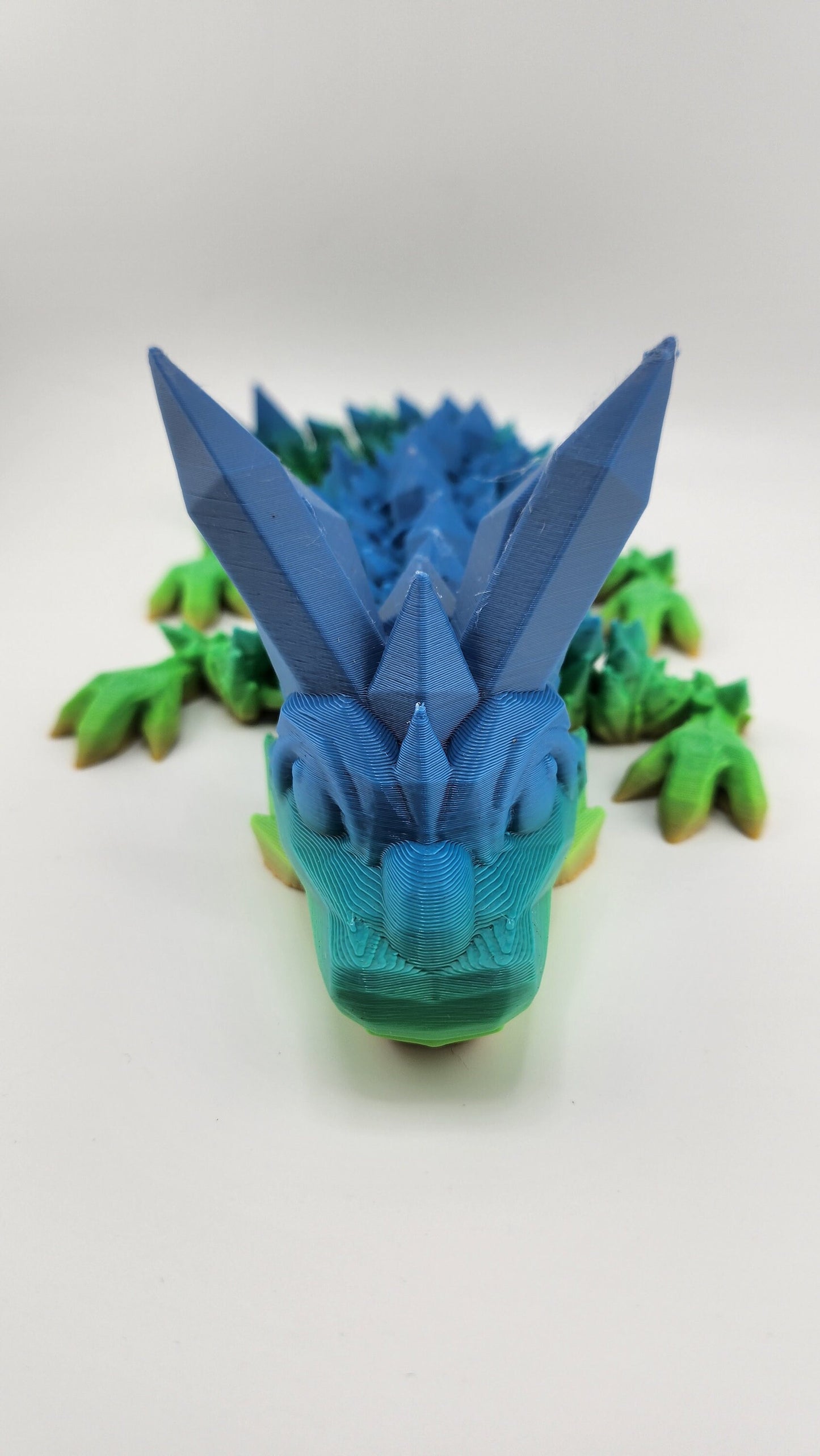 Crystal Flexi Dragon | Fantasy Gift | Custom Colour | Unique Dragon | Gem Dragon