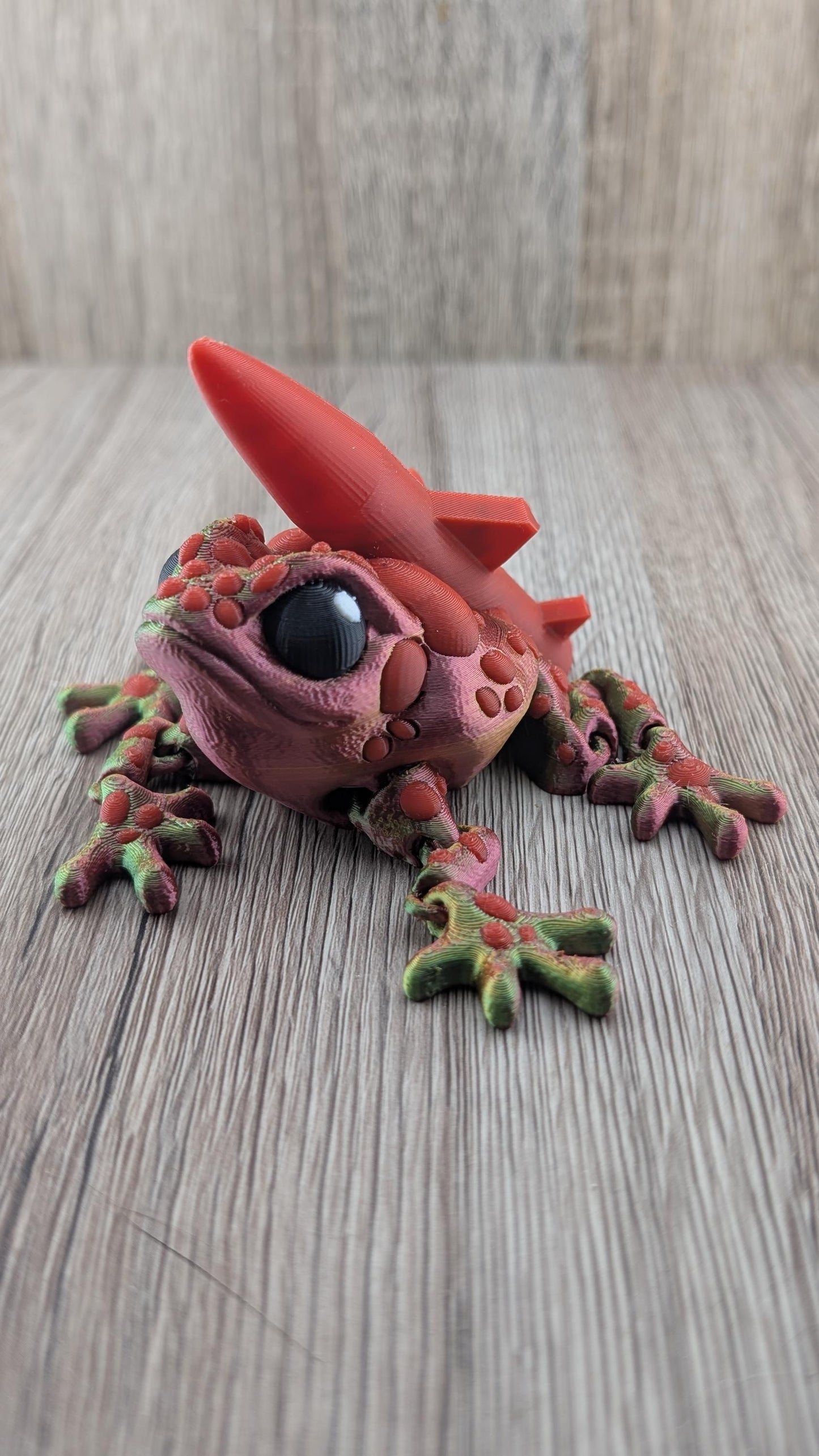 Missile Toad | Frog Flexi | Flexible Fidget | Stress relief
