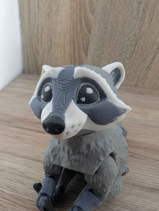 Articulated Raccoon Sensory Desk Toy