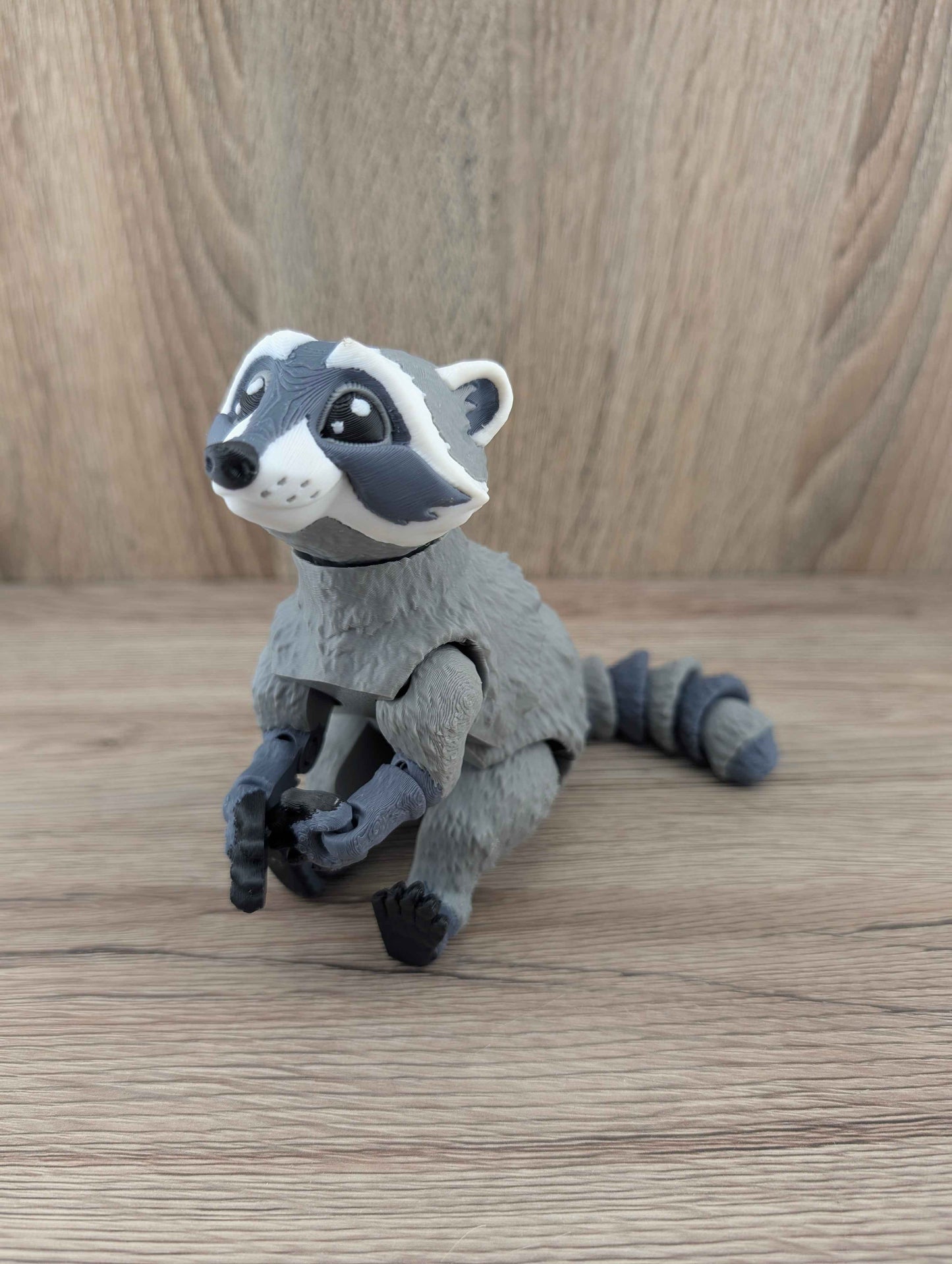 Articulated Raccoon Sensory Desk Toy