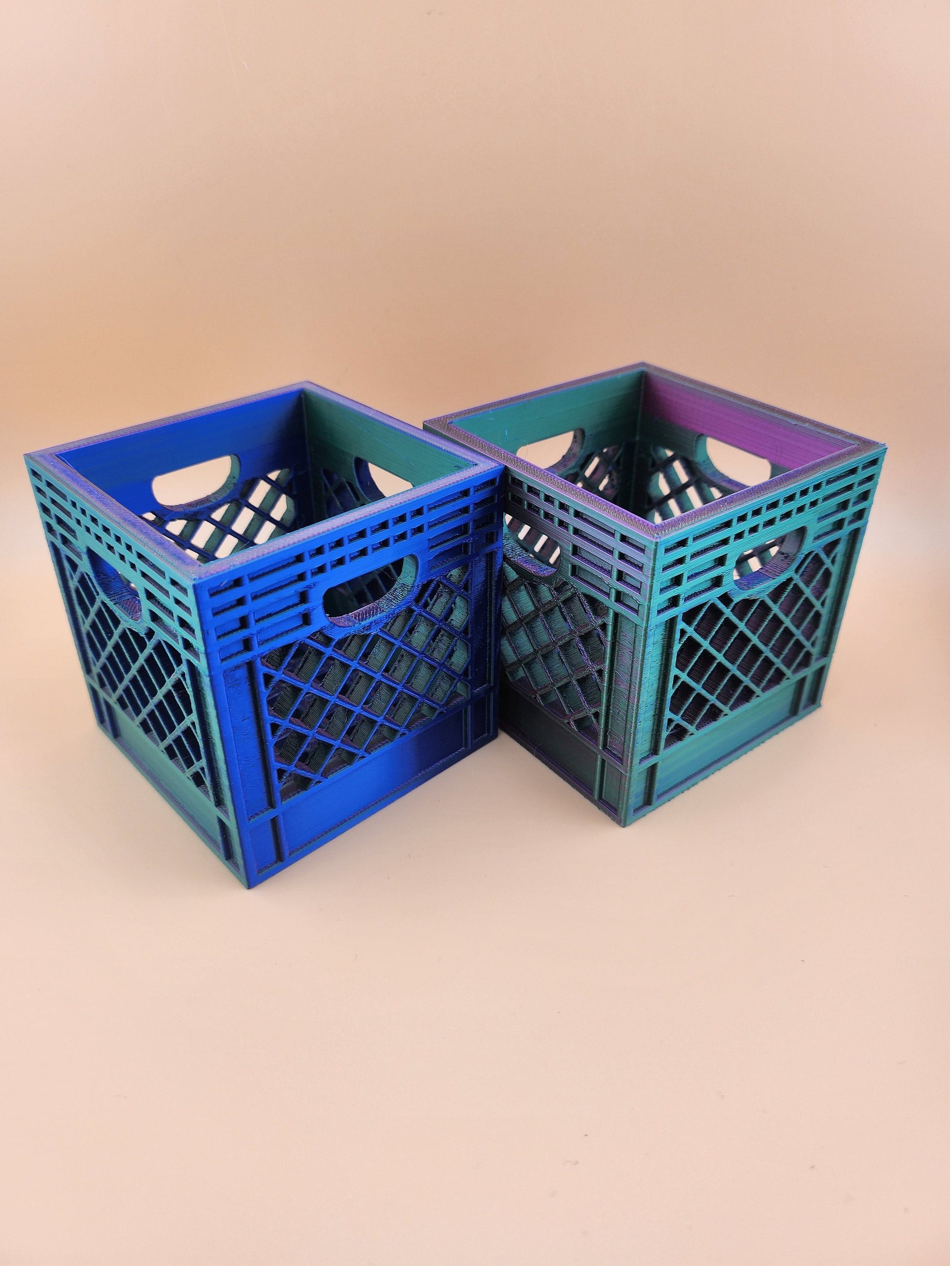 100% Crate Desk Organizer: Store Anything in Style! | Unique Storage | Sleek Storage Solution | Crate Storage | 3D Printed