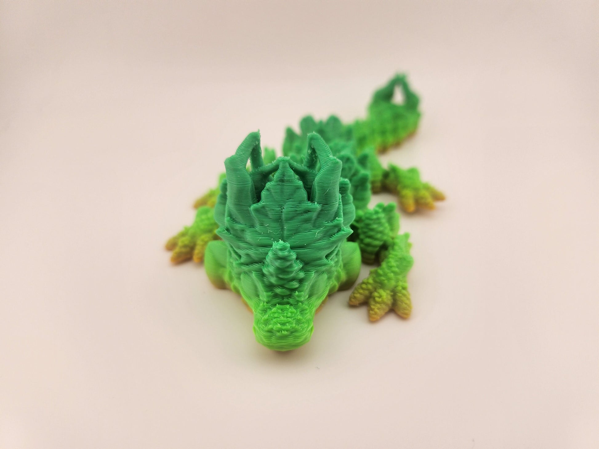 Autumn Flexi Dragon | Fantasy Gift | Custom Colour | Unique Dragon | High-Quality PLA