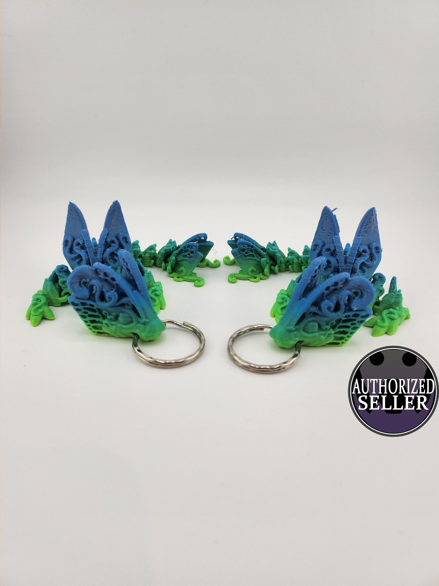 Articulated Tadling keychains| Fantasy Gift | Custom Colour | Unique Dragon | High-Quality PLA
