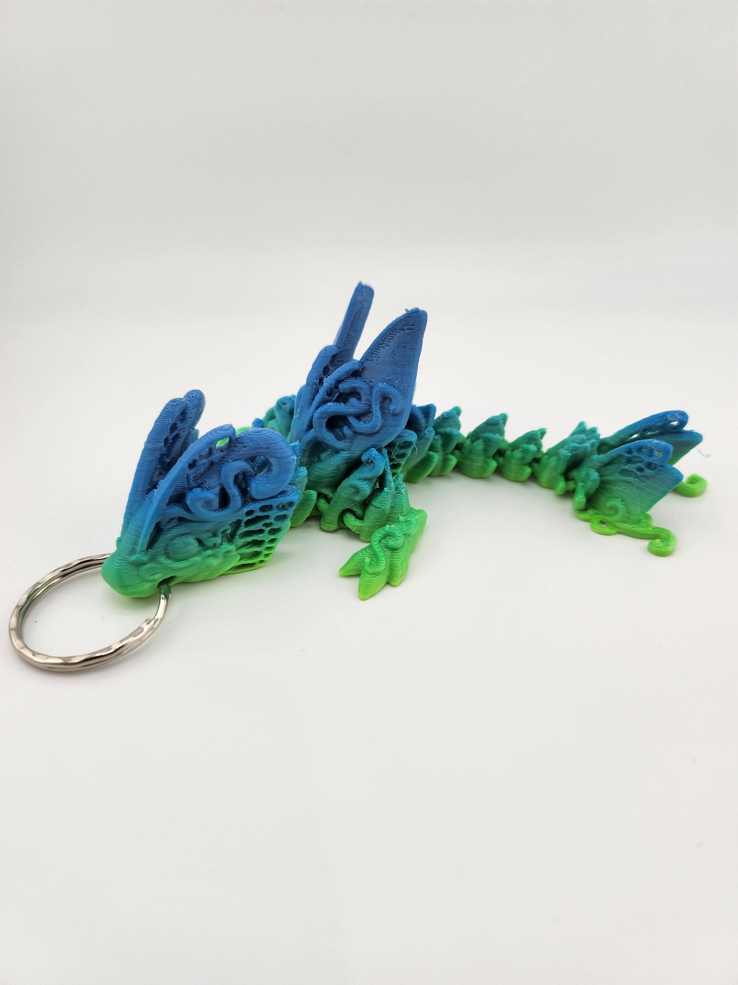 Articulated Tadling keychains| Fantasy Gift | Custom Colour | Unique Dragon | High-Quality PLA
