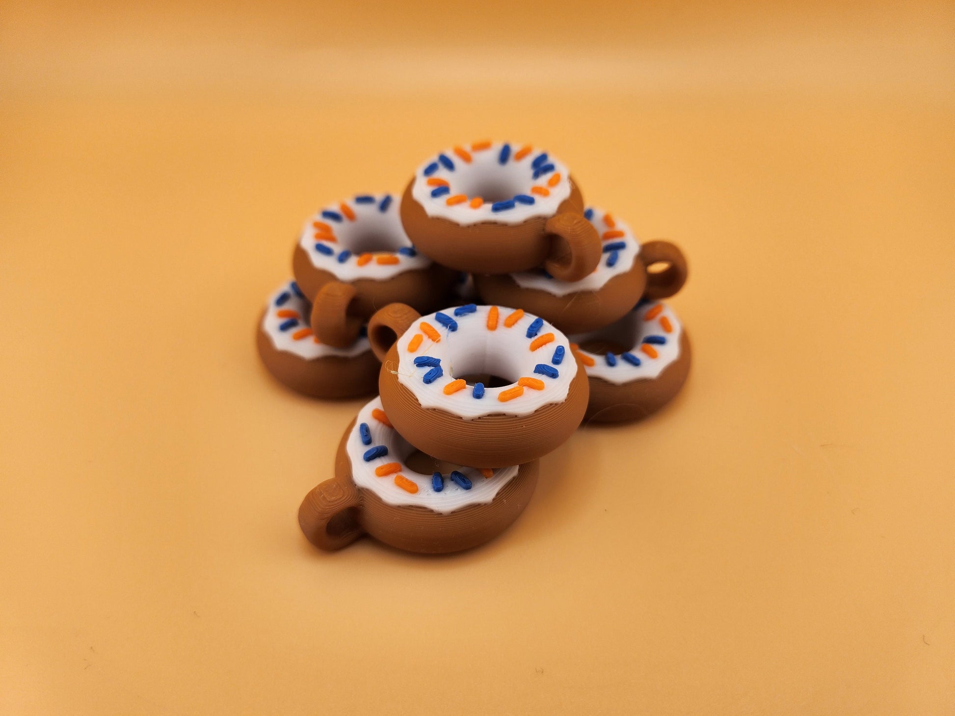 Donut Keychain / Keychain / Donut / Food / Delicious Keychain