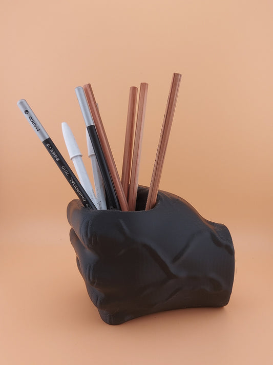 Hand-Shaped Pen Pot | Unique 3D Printed Desk Organizer | Office Decor | Functional Art | Stationery Storage | Desk Accessory