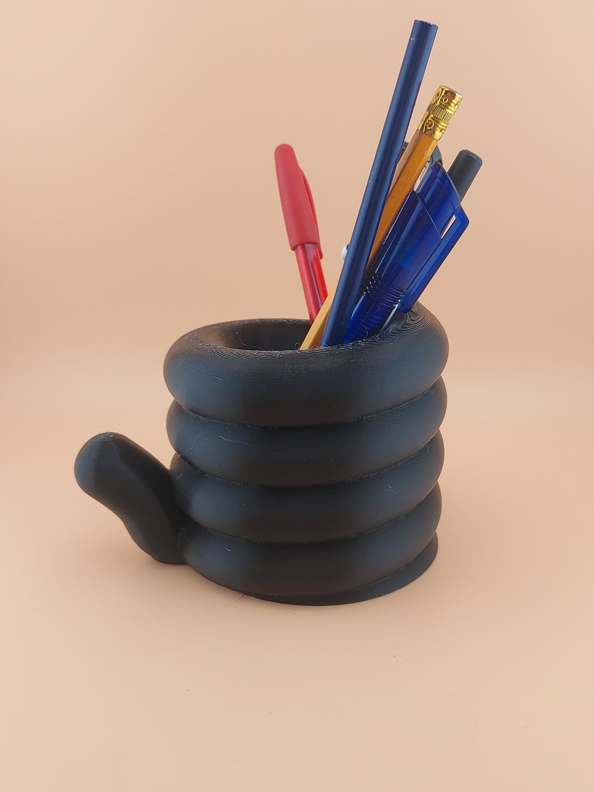 Cat Pen Pot | Unique 3D Printed Desk Organizer | Office Decor | Functional Art | Stationery Storage | Desk Accessory