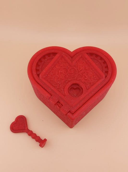 Heart Shaped gift box with key | Valentine gift | Valentines | Heart | gift for her