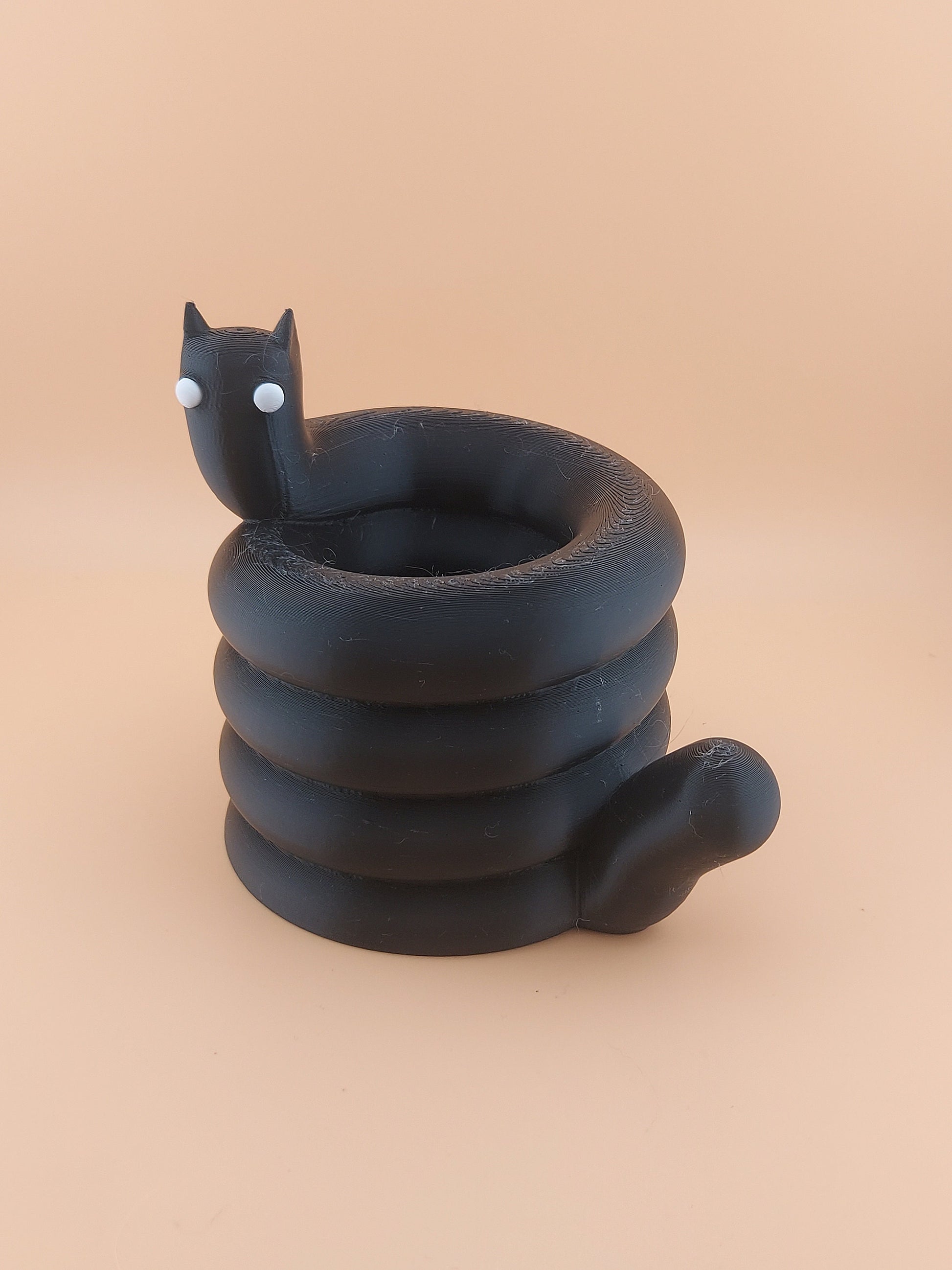 Cat Pen Pot | Unique 3D Printed Desk Organizer | Office Decor | Functional Art | Stationery Storage | Desk Accessory