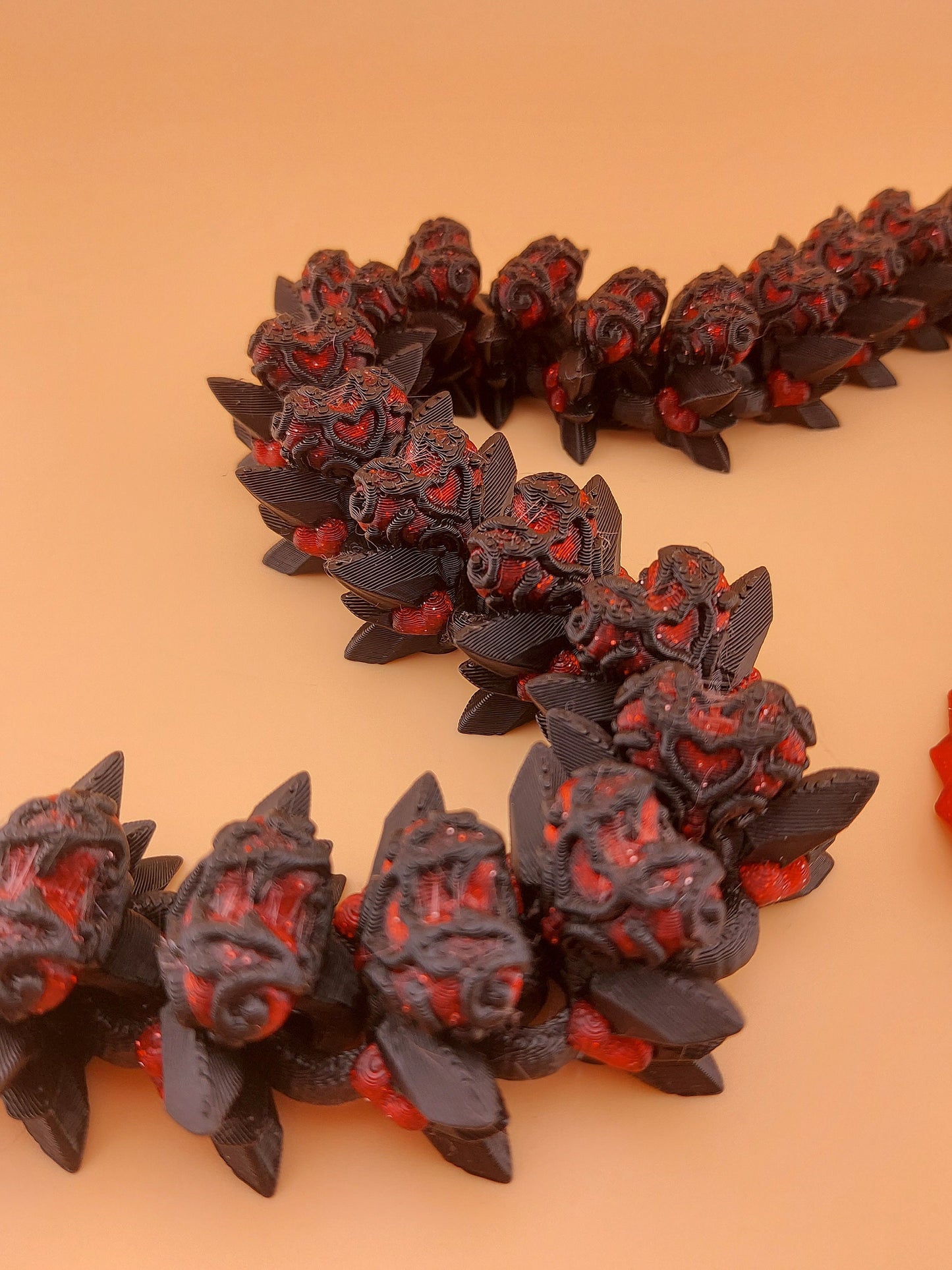 Heart Flexi Dragon | Fantasy Gift | Custom Colour | Unique Dragon | Valentines Day | Valentines