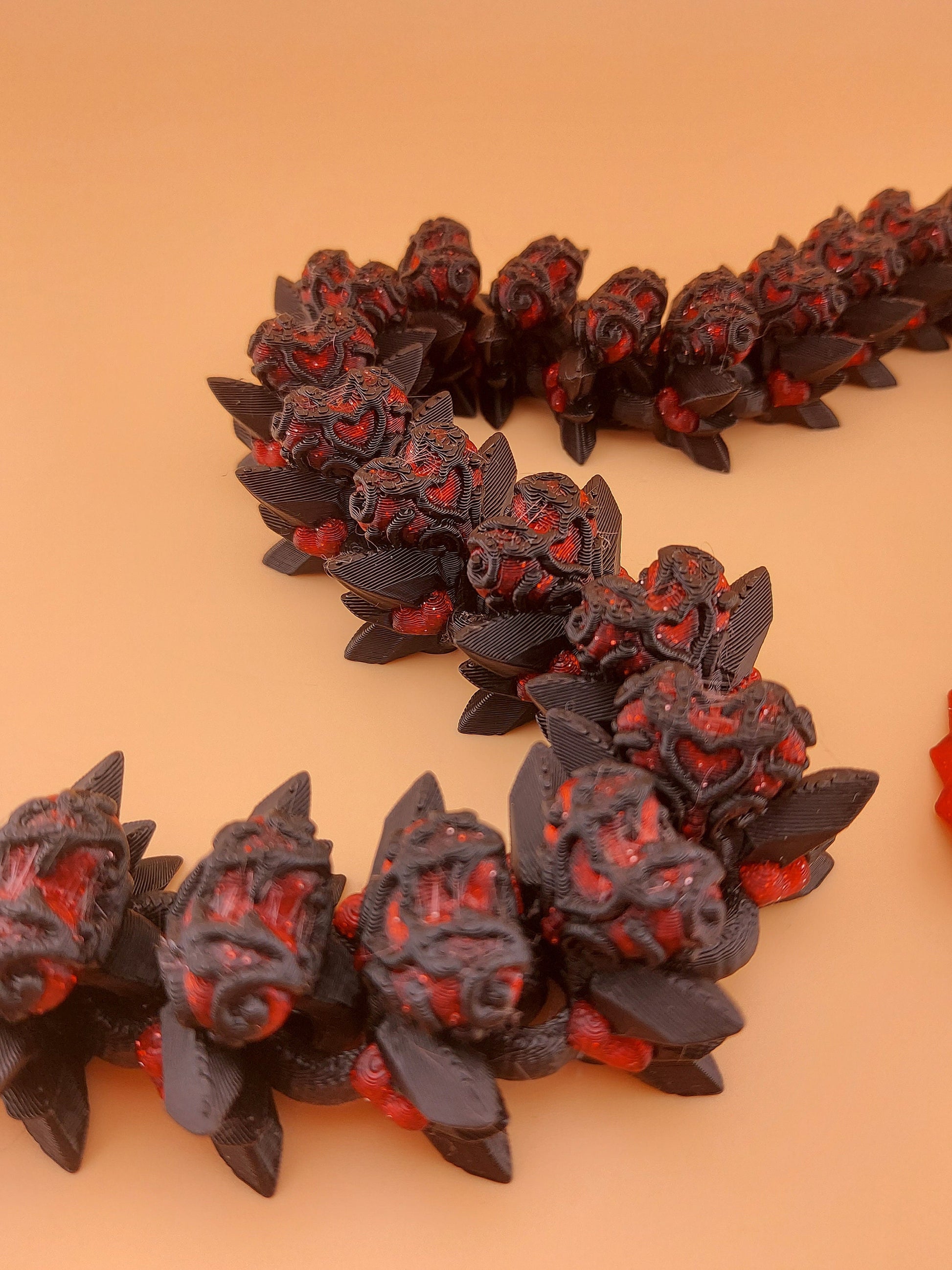 Heart Flexi Dragon | Fantasy Gift | Custom Colour | Unique Dragon | Valentines Day | Valentines