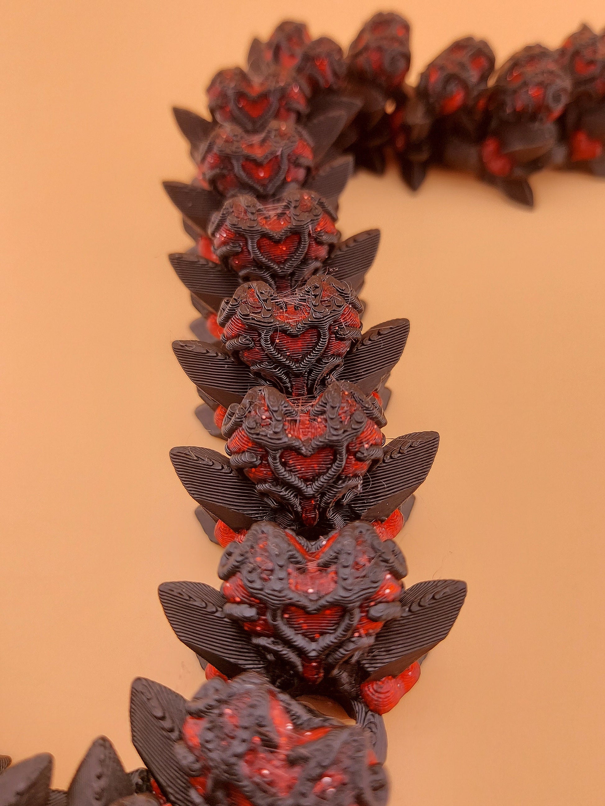 Heart Flexi Dragon | Fantasy Gift | Custom Colour | Unique Dragon | Valentines Day | Valentines