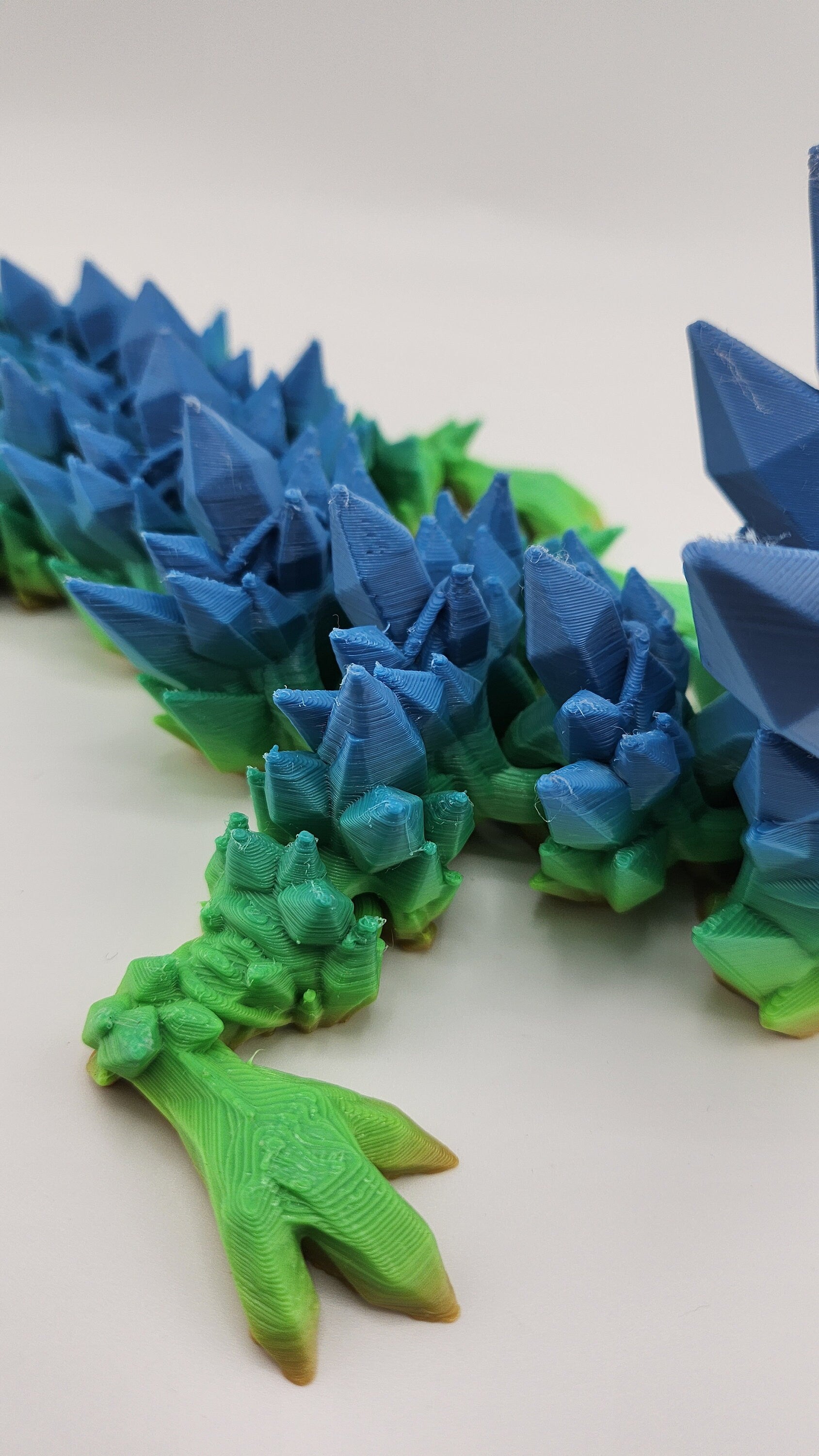 Crystal Flexi Dragon | Fantasy Gift | Custom Colour | Unique Dragon | Gem Dragon