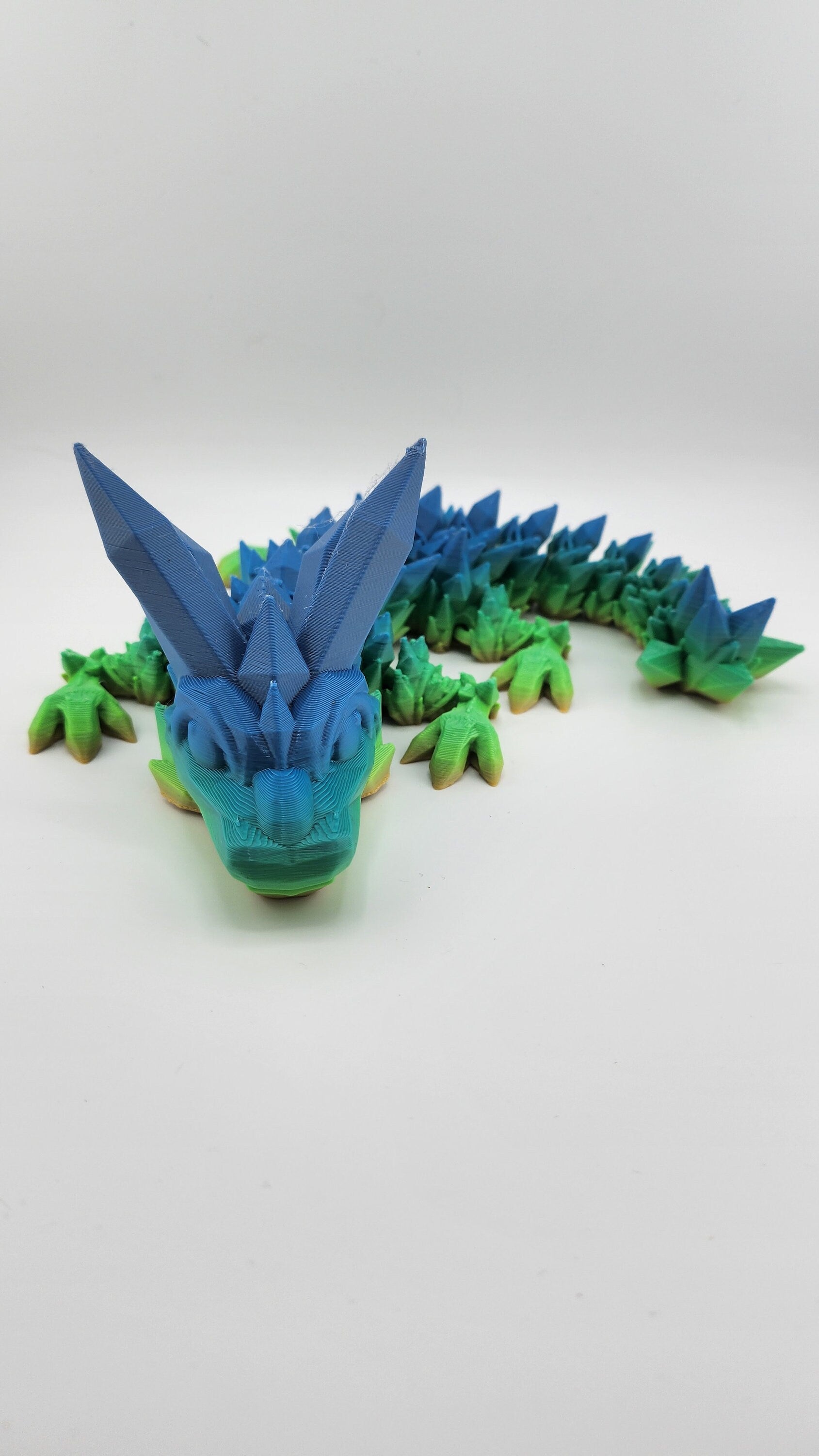 Crystal Flexi Dragon | Fantasy Gift | Custom Colour | Unique Dragon | Gem Dragon