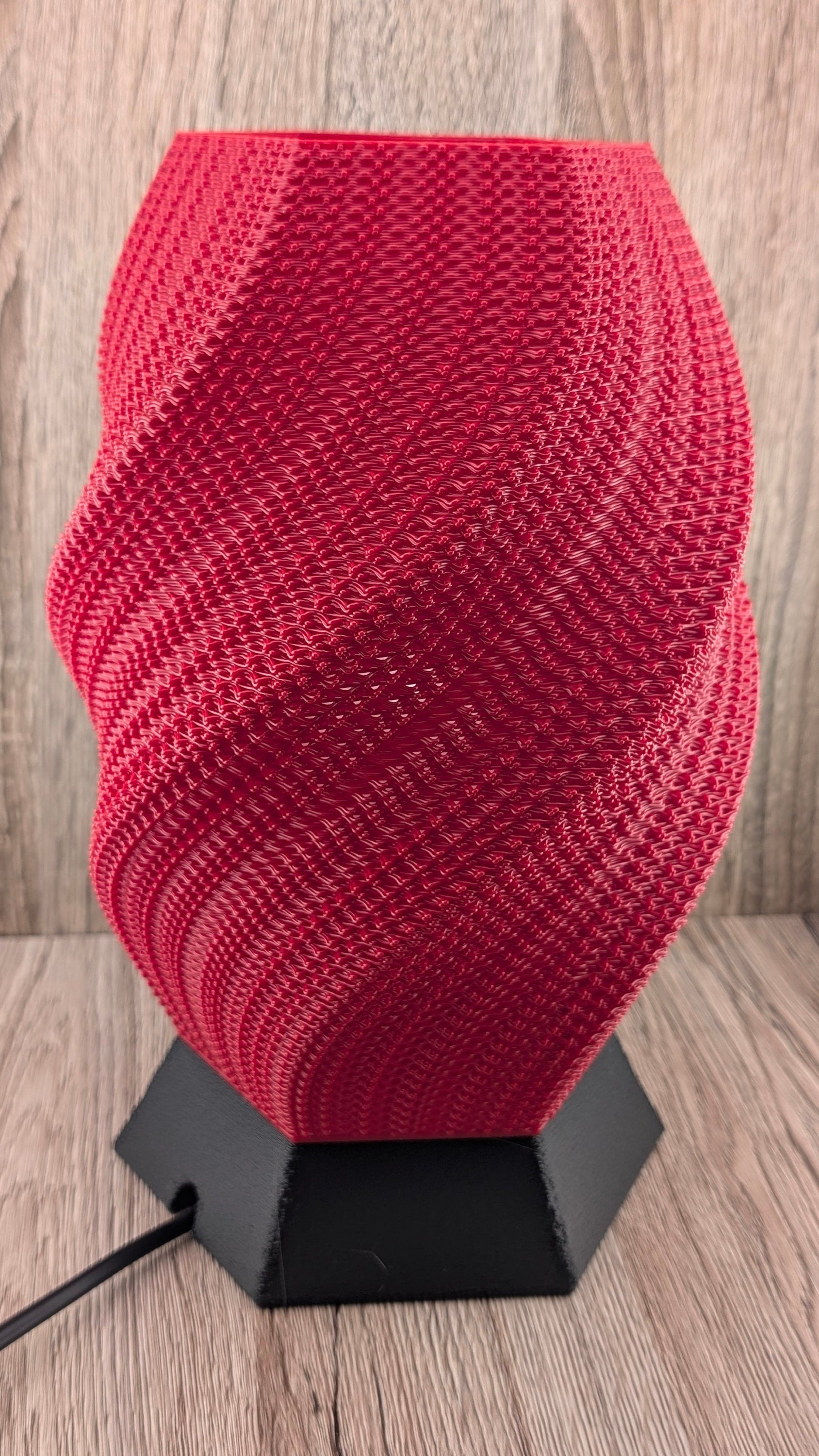 Josefina Lamp Shade | Wavy Honeycomb Design | Stylish and Functional Desk Light for Any Space