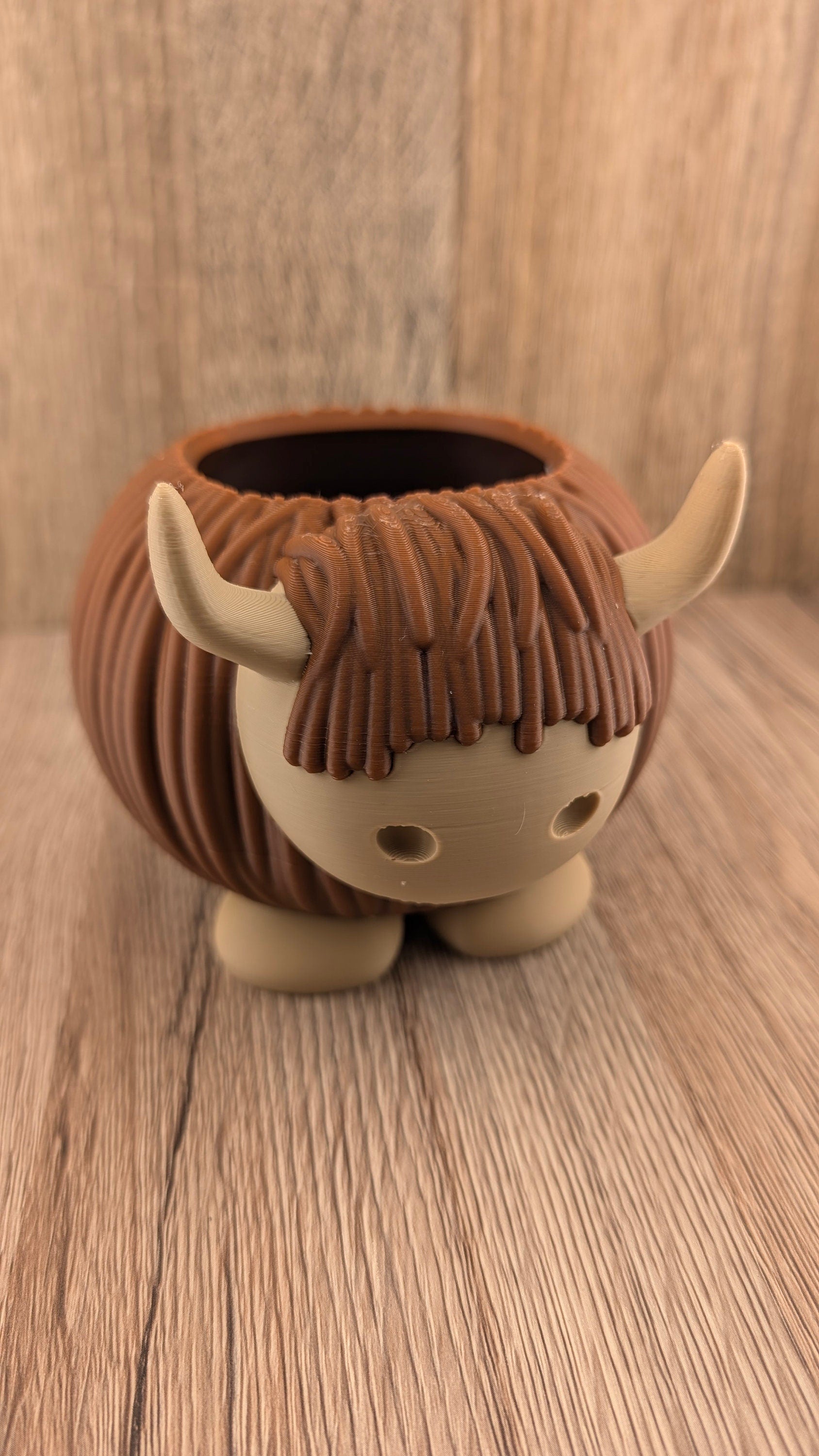 Highland Cow Plant Pot | Animal planter | Succulent | Indoor flower pot