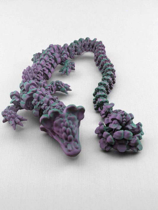 Snapdragon: Articulated Toy, Fidget Desk Decor, Colorful two tone matte design