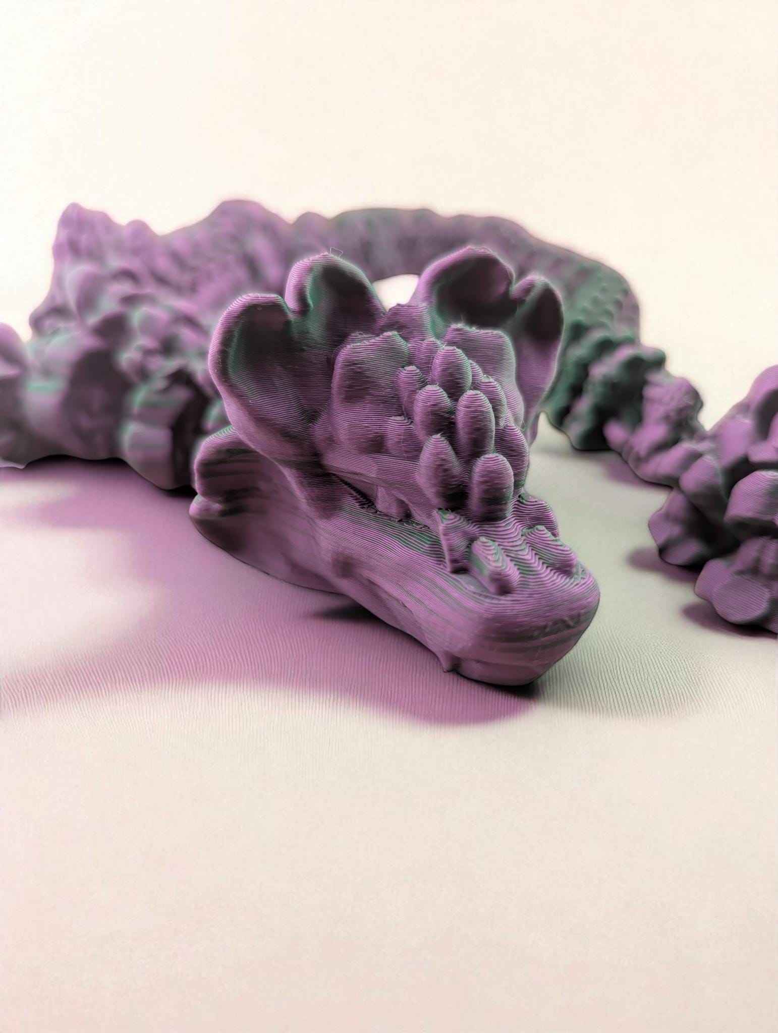 Snapdragon: Articulated Toy, Fidget Desk Decor, Colorful two tone matte design