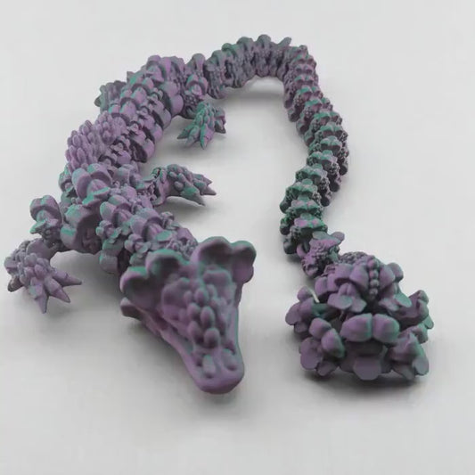 Snapdragon: Articulated Toy, Fidget Desk Decor, Colorful two tone matte design