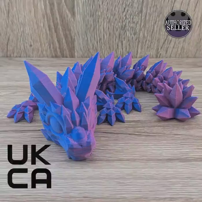 Baby Crystal Dragon – Articulated 3D Printed Collectible