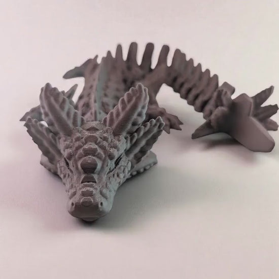 Axolotl Dragon: Articulated Toy, Fidget Desk Decor, Colorful two tone matte design