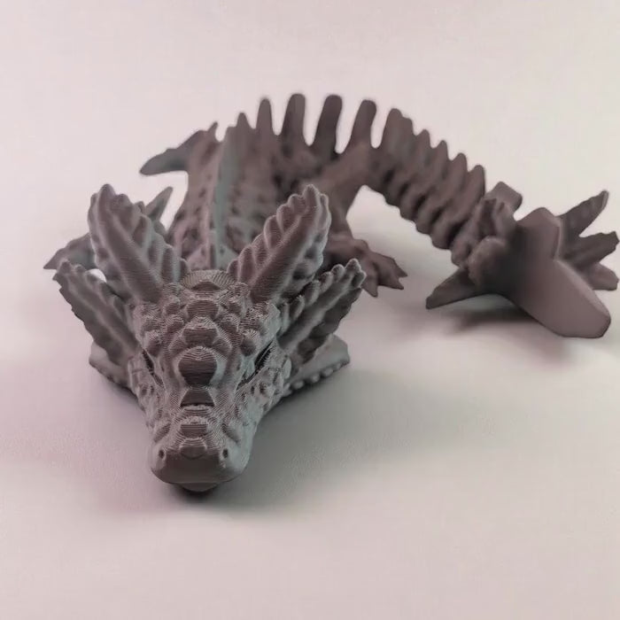 Axolotl Dragon: Articulated Toy, Fidget Desk Decor, Colorful two tone matte design